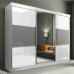 Manhattan High Gloss Wardrobe